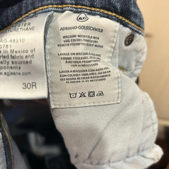 AG Farrah High Rise Skinny Ankle Side Slits size 30 - Picture 9 of 10